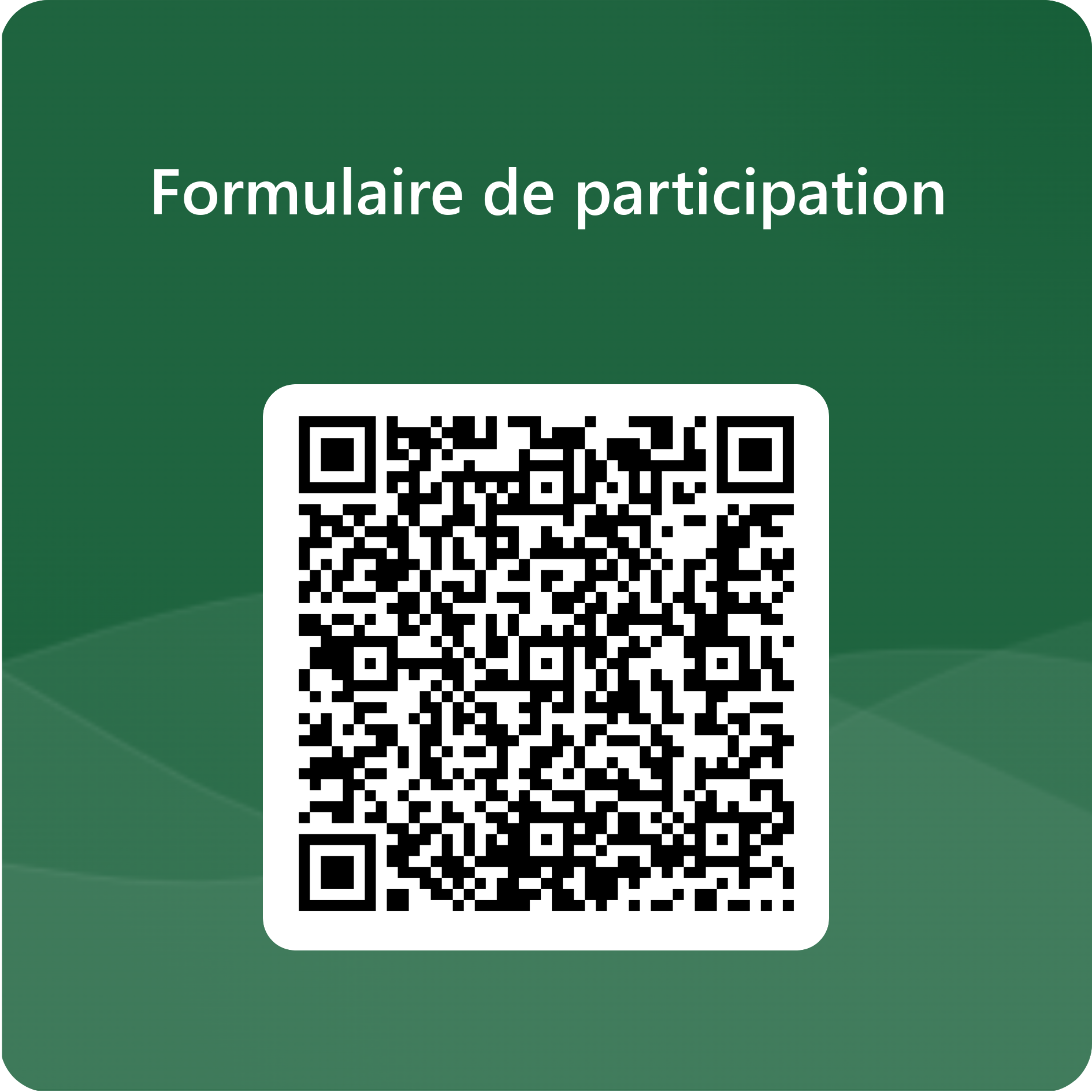 QR Code - Formulaire de participation